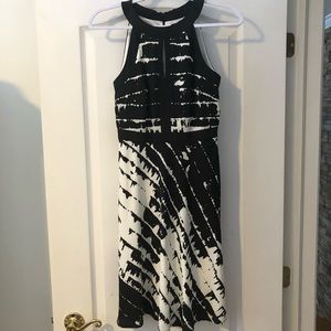 Black and white summer dress - le chateau